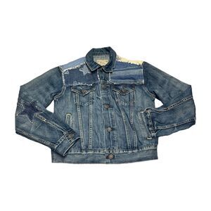 Polo Ralph Lauren Jacket Women's XS Blue Denim Pockets Long Sleeve Collared